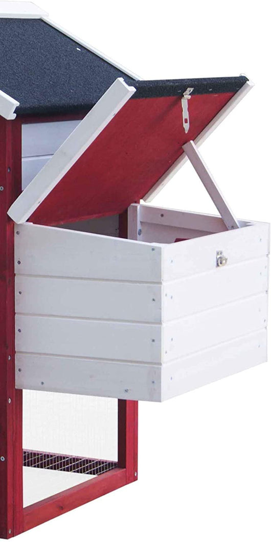 CASETTA PER GALLINE POLLAIO FORESTA IN LEGNO BICOLORE 152X62