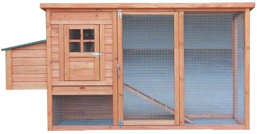 CASETTA PER GALLINE POLLAIO FORESTA IN LEGNO BICOLORE 140X70