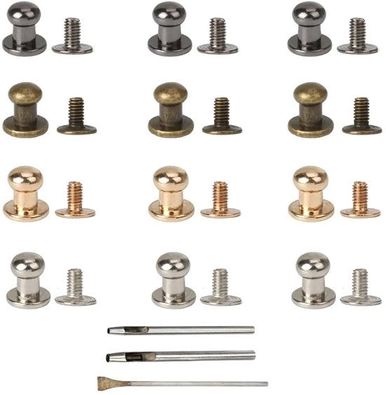 Nageli 80 pezzi - Knoopklinknageli - Holniti - Klinknagel Tang - Stansi - Legering 8 mm x 8,5 mm - Knopklinknageli