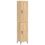 Credenza | Madia | Buffet da pranzo | Armadio da pranzo Rovere Sonoma 34,5x34x180 cm in Legno Multistrato