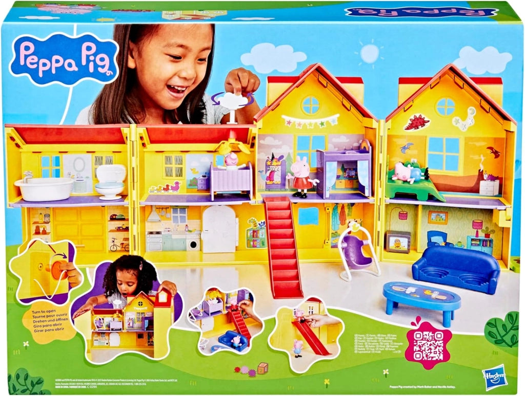 Hasbro Peppa Pig, La Grande Casa di Peppa, Set di Giocattoli per Bambini e Bambine dai 3 Anni in Su, Ottima Idea Regalo,