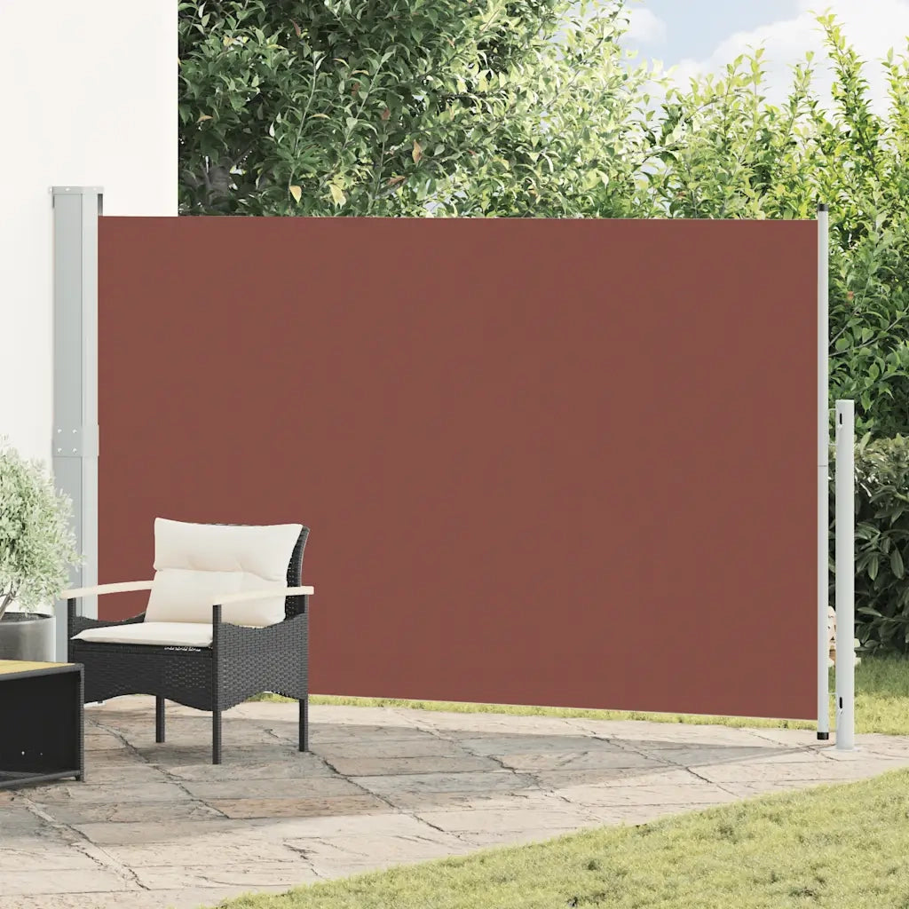 Tenda da Sole | Tenda laterale Retrattile per Patio 180x300 cm Marrone