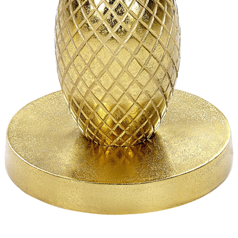Tavolino in metallo dorato 29 x 29 x 49 cm Accent Pineapple End Table Glam Soggiorno