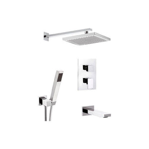 Set doccia completo con rubinetto e deviatore a 5 vie - serie skyline