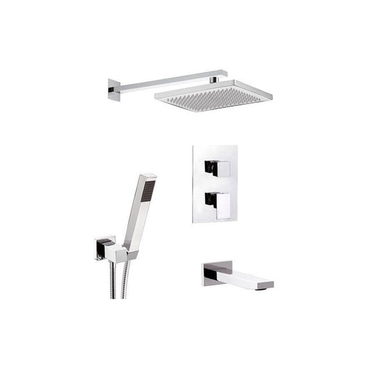 Set doccia completo con rubinetto e deviatore a 5 vie - serie skyline