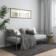 Telaio Divano Letto-Struttura Sofa Letto Grigio in Metallo 90x200 cm 261913