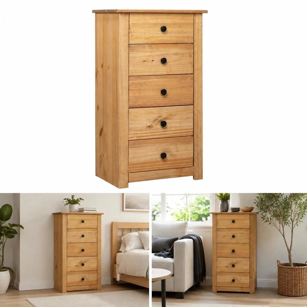 Sideboard 46x40x89 Cm Pine Wood Panama