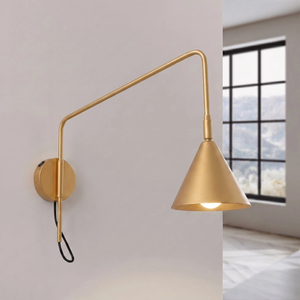 Applique NOX 1 oro con interruttore