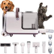 Kit di cura del pelo per animali - 13000 Pa di efficienza - Aspirapolvere per cani - Tondeuse professionale - Con 6 pezzi di attrezzatura per la cura del pelo