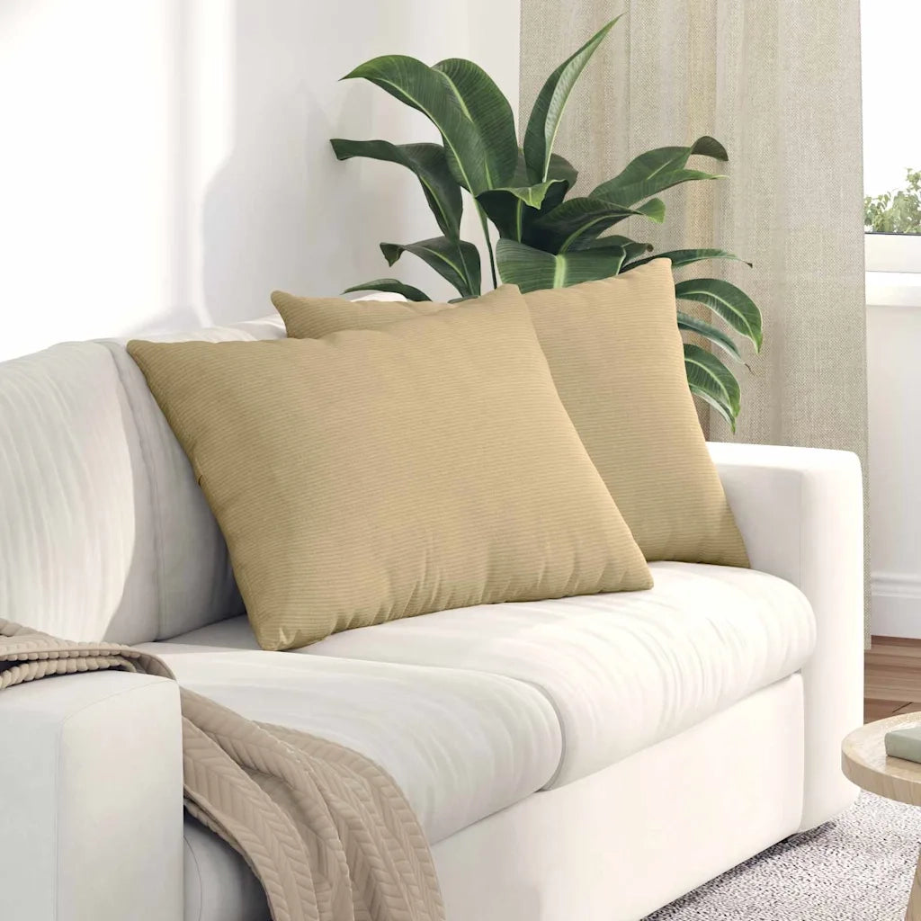 Cuscini da Divano 2 pz | Cuscini per sedie Grigio Verde 70 x 50 cm