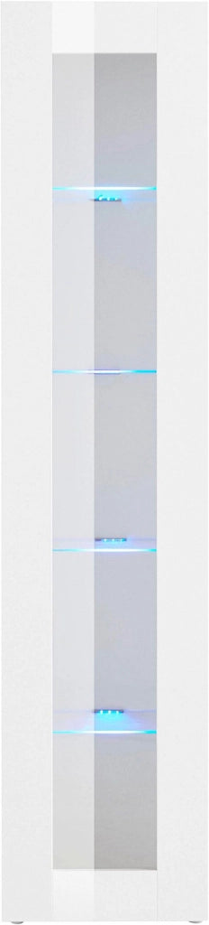Mobile Vetrina 1 Anta 40×30×180 cm Maruska Bianco Lucido