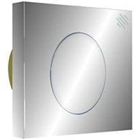 Pulsante quadrato per batteria a cassetta alta cromo serie iquad