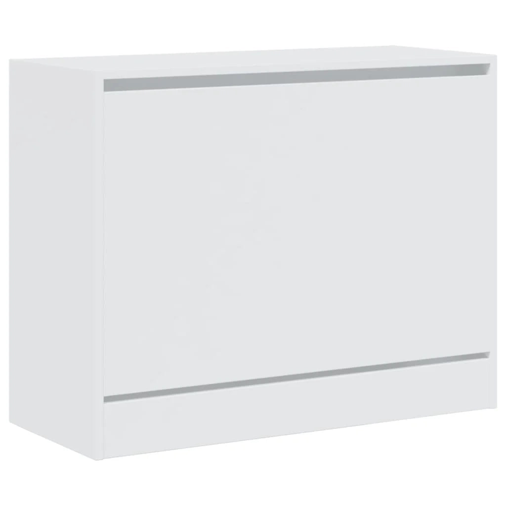 Scarpiera mobile contenitore per scarpe mobile per ingresso/corridoio/soggiorno 80 x 34 x 63 cm legno ingegnerizzato bianco 02_0021506