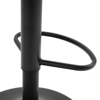 Set 2 Sgabelli da Bar con Schienale, Poggiapiedi e Altezza Regolabile Stile Industriale, Marrone