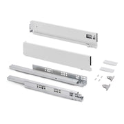 Cassetto esterno Vertex con regolazione 3D altezza 93mm, 40kg, profondità 550mm, Acciaio, Grigio antracite