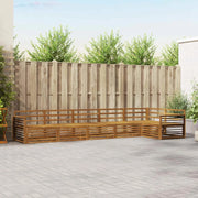 Set di divani da esterno 6 pcs Naturale