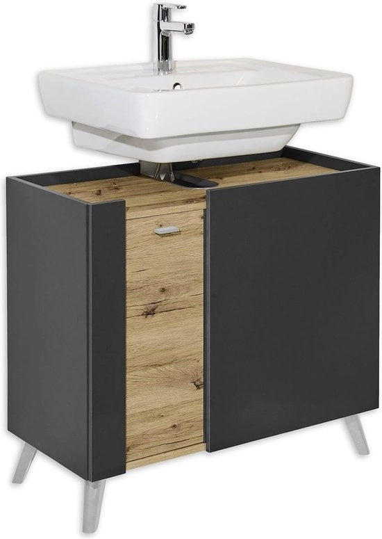 Cassettiera per sottocassa - Ideale per la camera da bagno: Cassettiera per la camera da bagno per l'archiviazione di prodotti per la pulizia, asciugamani