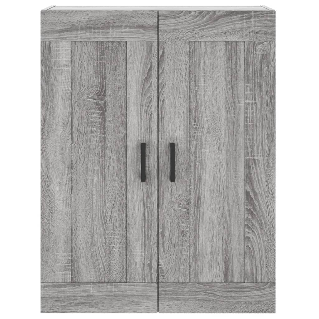 Buffet credenza cassettiera armadio mobile contenitore organizer cucina soggiorno salotto rovere Sonoma alto 69,5 x 34 x 180 cm legno ingegnerizzato grigio 02_0035486