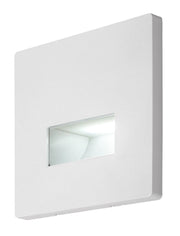 Faretto segnapasso Lunca LED IP20 bianco quadrato Rabalux