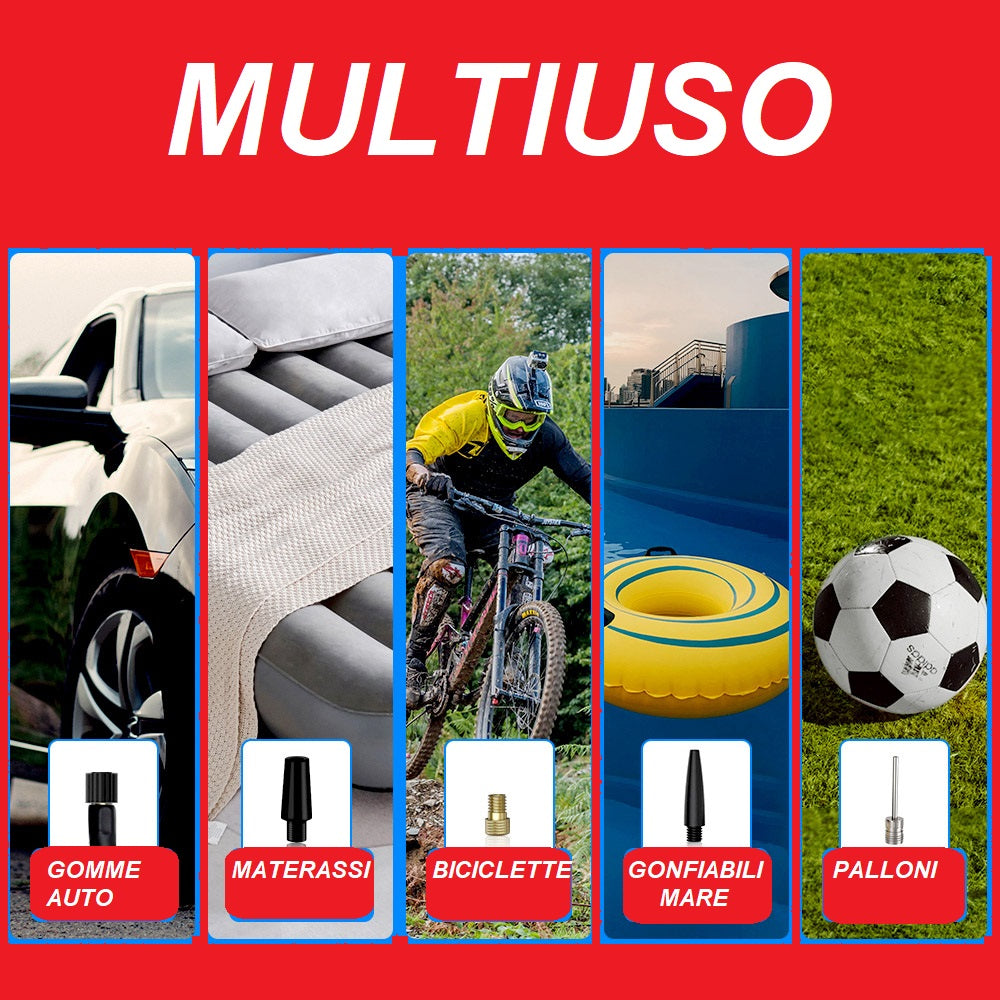 Compressore aria portatile cordless 8v