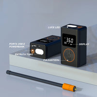 Compressore aria portatile cordless 8v