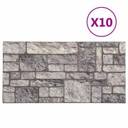 Pannelli da parete 10 pz Grigio e Bianco 100 x 50 cm CFW6677215