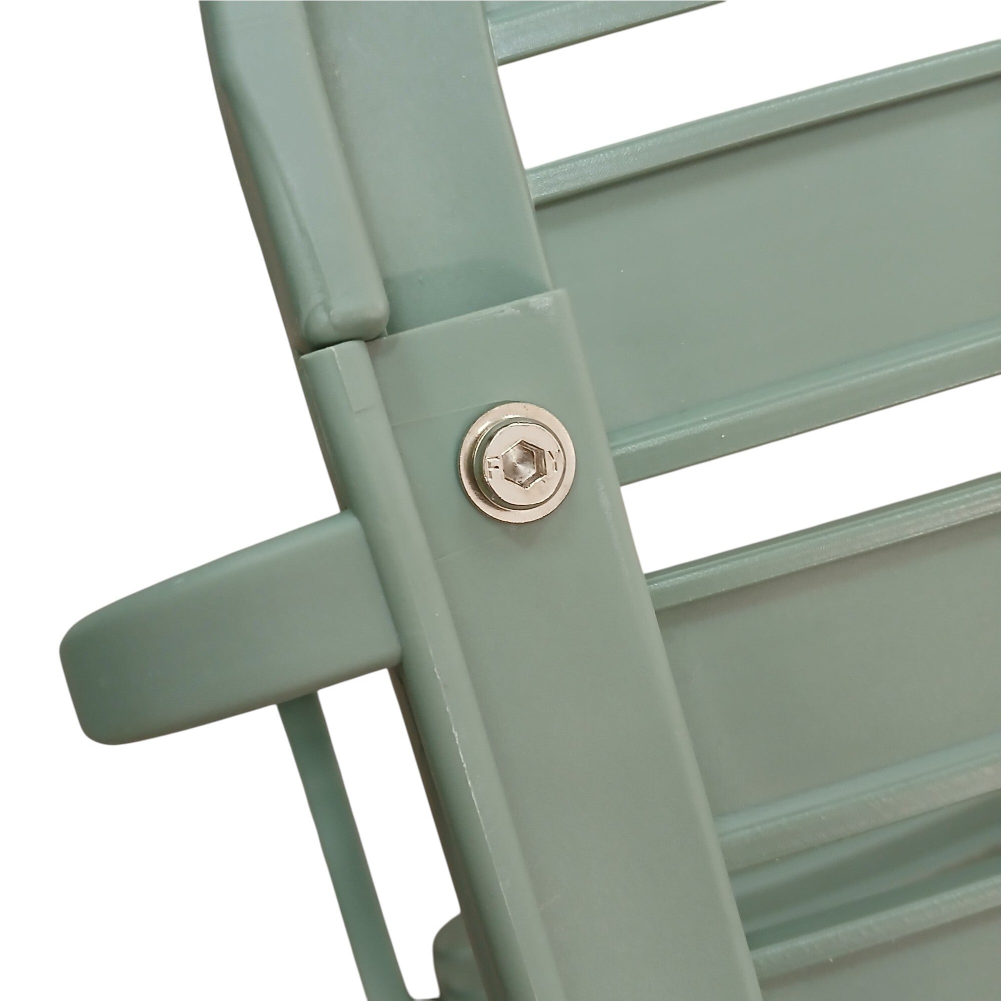 SET SALOTTO EROS IN RESINA VERDE SALVIA CON DIVANO 2 POSTI, 2 POLTRONE E 2 TAVOLI BASSI