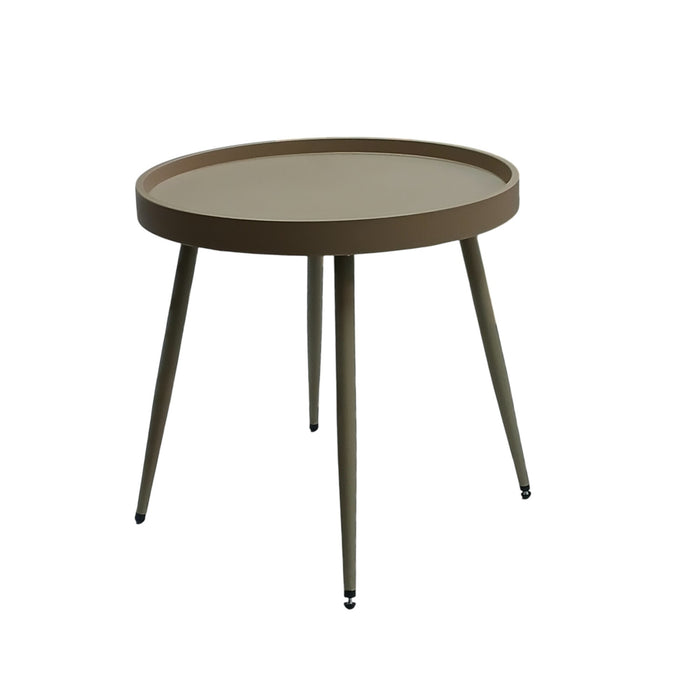 TAVOLO BASSO NEMO D.50XH47CM BEIGE KHAKI.