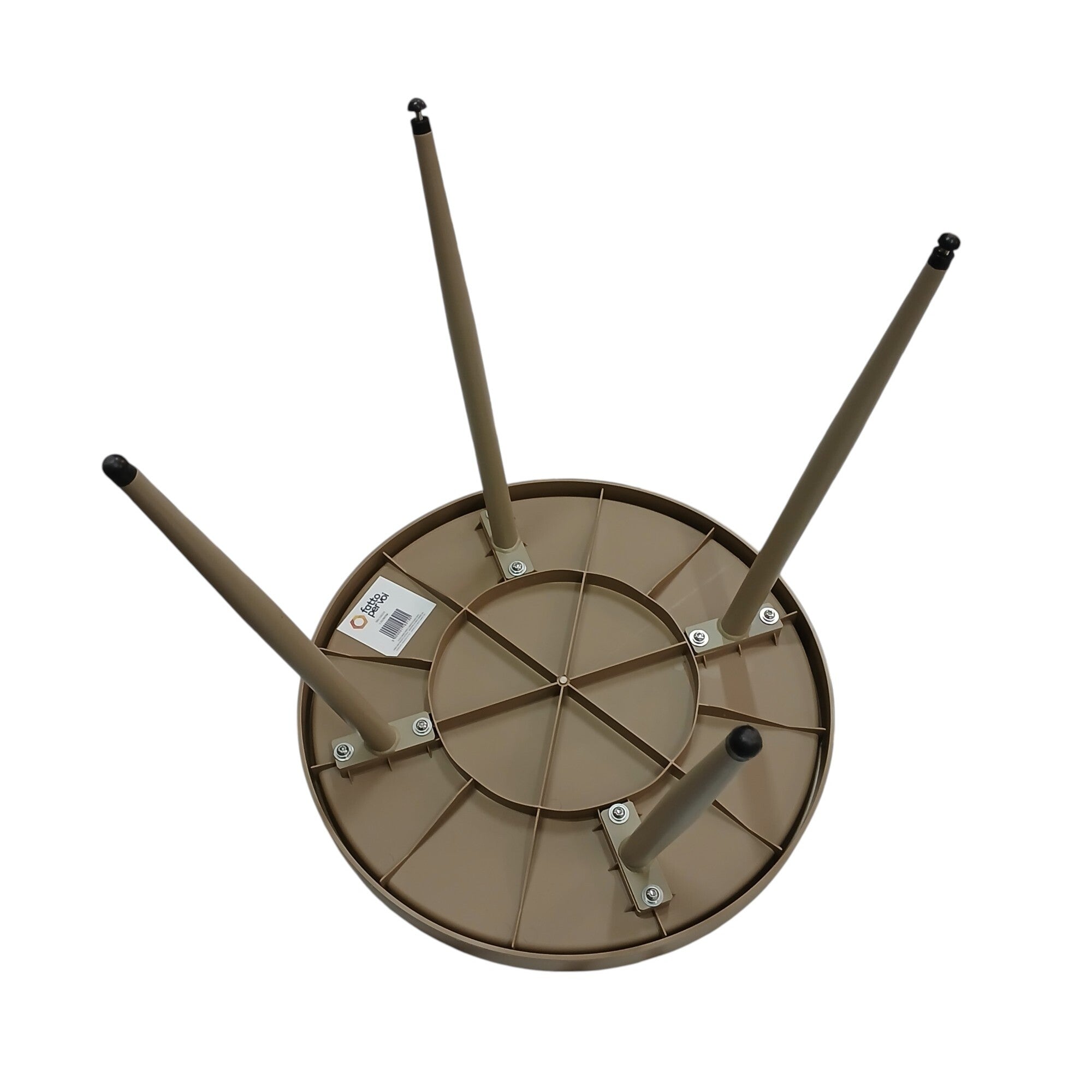 TAVOLO BASSO NEMO D.50XH47CM BEIGE KHAKI.