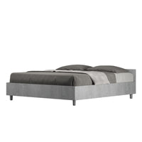 BS COM Letto matrimoniale contenitore 160x200 cemento