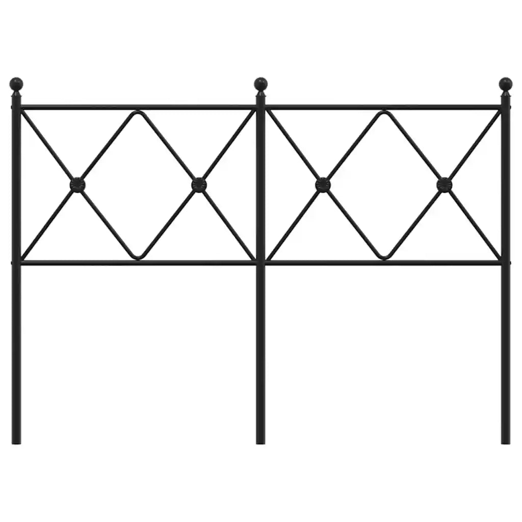 Testiera di Ricambio in Metallo Nero 120 cm 376533