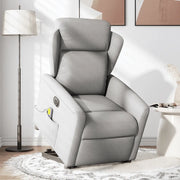 Poltrona Alzapersona Massaggi Elettrica Grigio Nuvola Tessuto 3303173