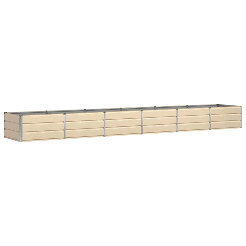 Fioriera moderna 480 x 80 x 45 cm per interni/esterni design industriale acciaio avorio 02_0059152