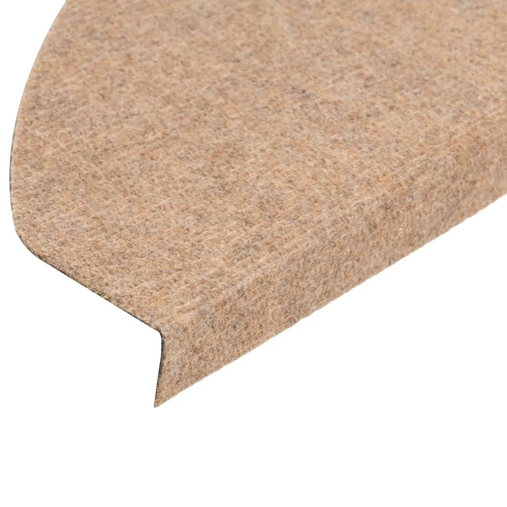 Tappetini Autoadesivi per Scale 30 pz Beige 65x22,5x3,5 cm