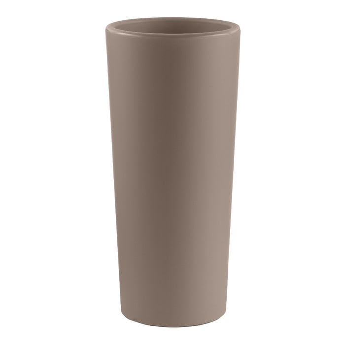 VASO FIORIERA TONDO IN PLS ALTO 85 CM VARI COLORI cache-pot "CLOU" diam. 38 Color: AVANA