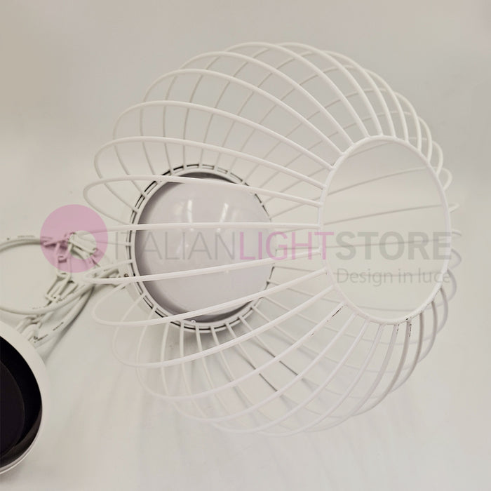 CAGE BIANCO Sospensione LED per Esterno Design Moderno
