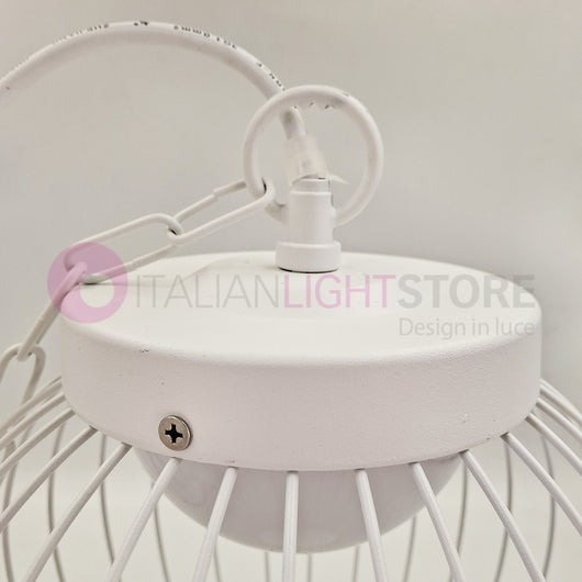 CAGE BIANCO Sospensione LED per Esterno Design Moderno