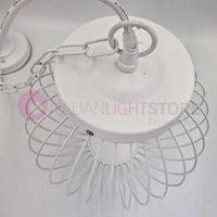 CAGE BIANCO Sospensione LED per Esterno Design Moderno