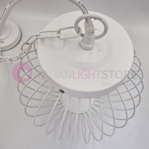 CAGE BIANCO Sospensione LED per Esterno Design Moderno