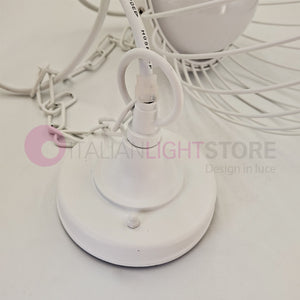 CAGE BIANCO Sospensione LED per Esterno Design Moderno