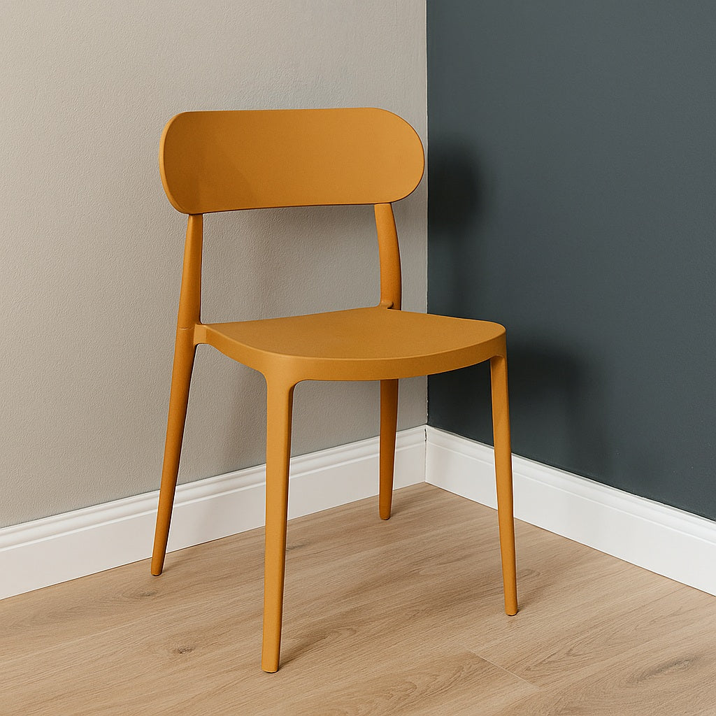 SEDIA AURORA 49X51XH79,5CM GIALLA