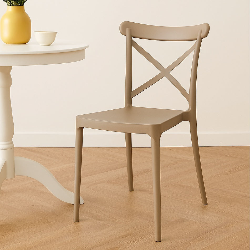 SEDIA DEVA 47X53,5XH81,5CM BEIGE KHAKI.