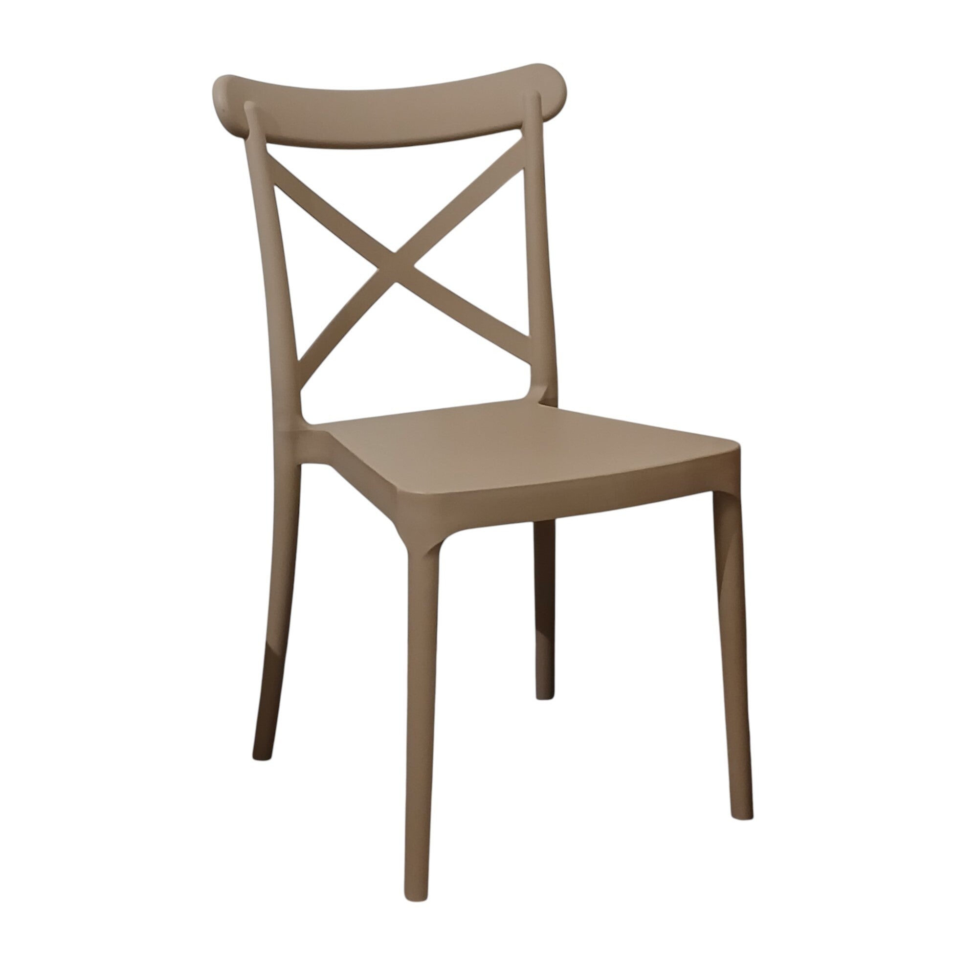 SEDIA DEVA 47X53,5XH81,5CM BEIGE KHAKI.