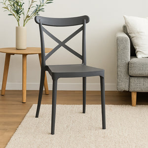 SEDIA DEVA 47X53,5XH81,5CM GRIGIA.