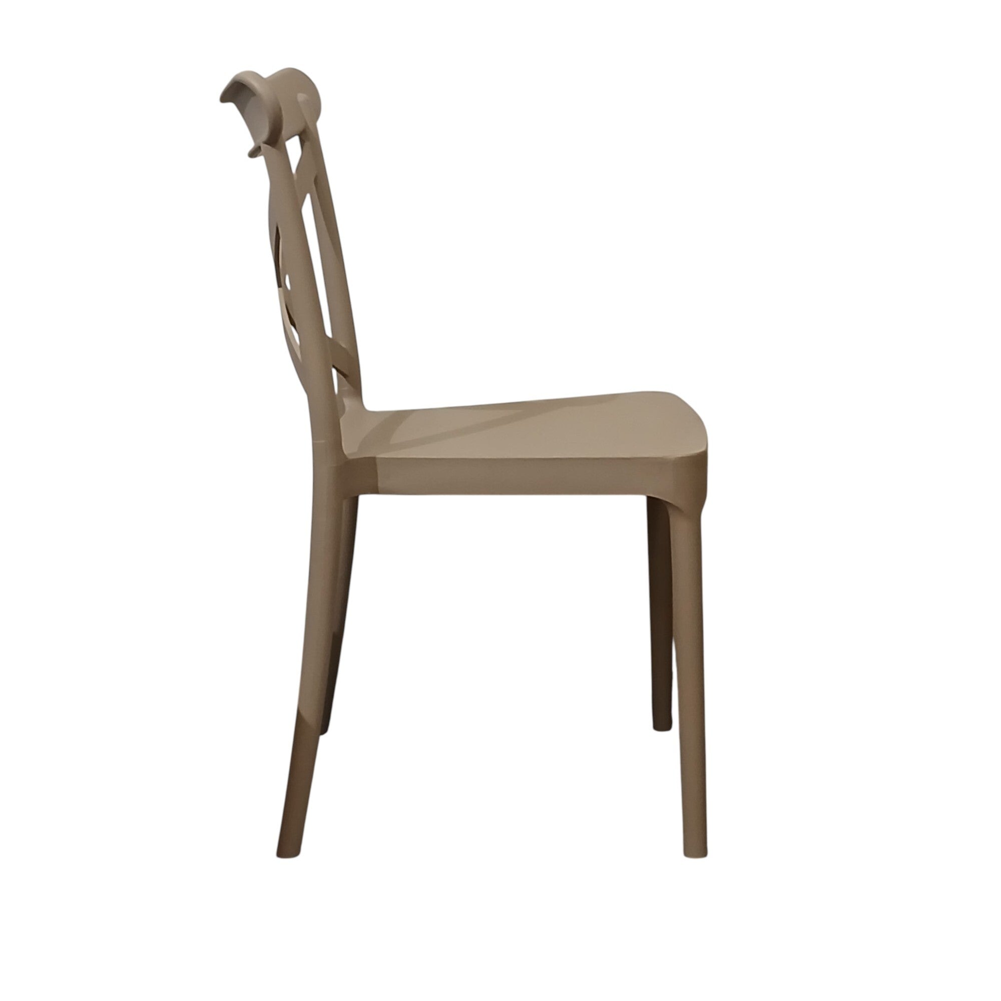 SEDIA DEVA 47X53,5XH81,5CM BEIGE KHAKI.