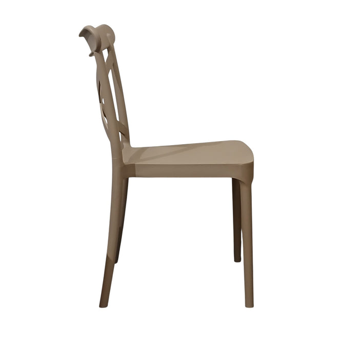 SEDIA DEVA 47X53,5XH81,5CM BEIGE KHAKI.