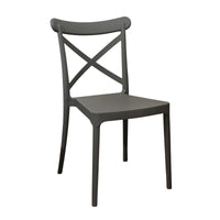 SEDIA DEVA 47X53,5XH81,5CM GRIGIA.