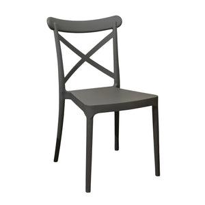 SEDIA DEVA 47X53,5XH81,5CM GRIGIA.