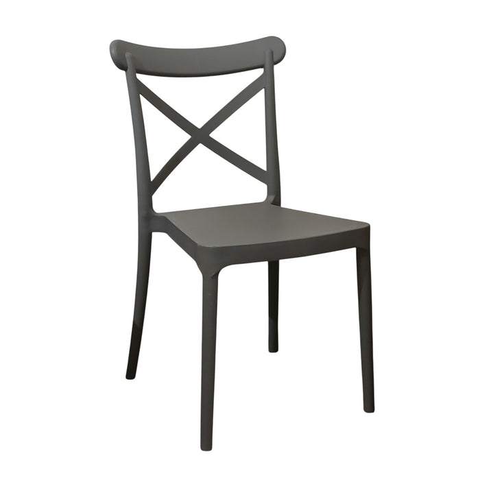 SEDIA DEVA 47X53,5XH81,5CM GRIGIA.