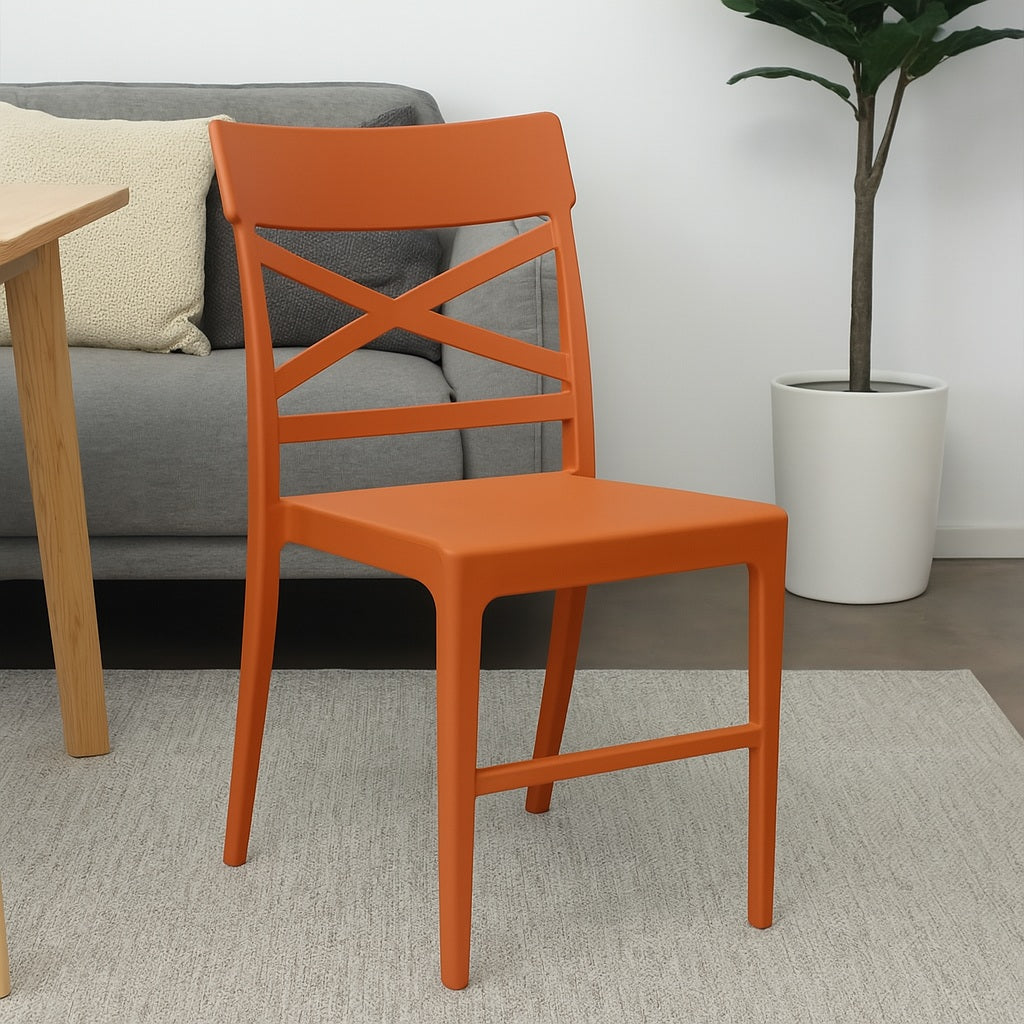 SEDIA CLIZIA 44X51XH84CM ARANCIONE.